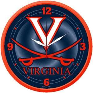    BSS   Virginia Cavaliers NCAA Round Wall Clock 