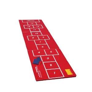  Tumbl Trak Hopscotch Mat, Red with Hopscotch Squares on 