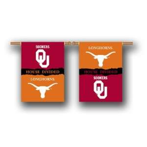  Texas Longhorns / Oklahoma Sooners House Divided 2 Sided 