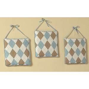  Argyle Blue and Cocoa Wall Decor Baby