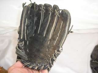   Franklin Leather Baseball Gloves Mitts Set/4 Louisville Slugger