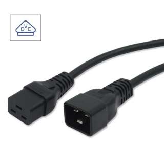 UPS Power extension lead, IEC C19 to C20 cord 1.8M VDE  