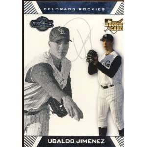  Ubaldo Jimenez   Colorado Rockies Signed MLB Rookie 