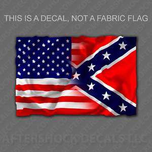 American Rebel USA Flag Decal Redneck Sticker  