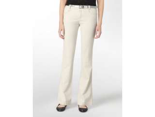 calvin klein womens body fit belted corduroy pants  