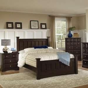 Morrill Bed in Rich Dark Cappuccino Furniture & Decor