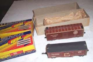 Vintage VARNEY HO Metal & Wood Freight Car Kits Assembled with OB 