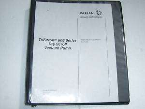 Varian Triscroll 600 dry scroll vacuum pump manual  