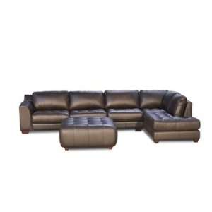   Sectional Sofa with Chaise RAF and Armless Chair