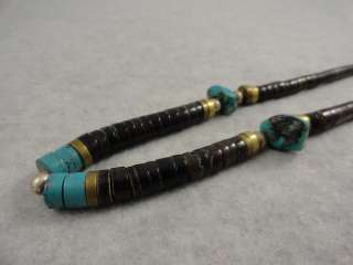   necklace TURQUOISE heishi silver bench beads Pawn Jewelry  