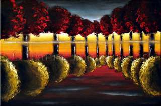 TWILIGHT LANDSCAPE ART GICLEE OF LEANNE LAINE PAINTING  