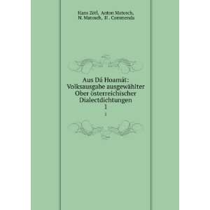   Anton Matosch, N. Matosch, H . Commenda Hans ZÃ¶tl Books