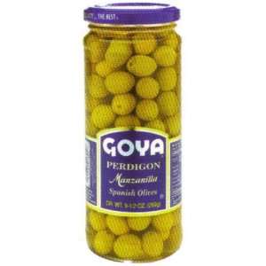 Goya Perdigon Manzanilla Spanish Olives Grocery & Gourmet Food