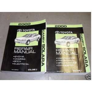  2000 Toyota Camry Solara Service Repair Shop Manual Set (2 