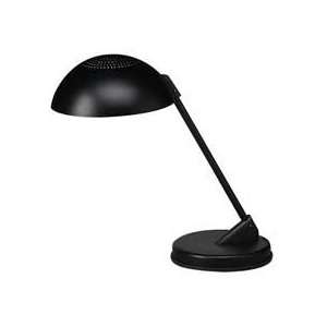 Black   Sold as 1 EA   Desk lamp features an 11 1/2 arm and unique 