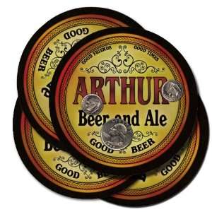  ARTHUR Family Name Brand Beer & Ale Coasters Everything 