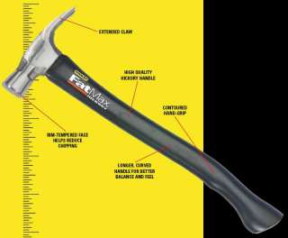 the ergonomic axe style hickory handle provides for a balanced