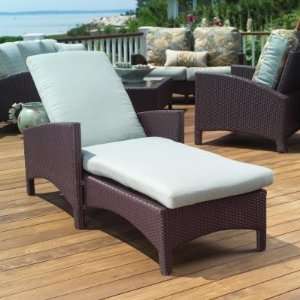   All Weather Wicker Adjustable Chaise Lounge Patio, Lawn & Garden