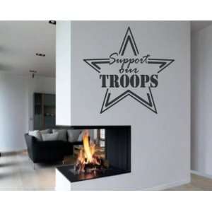   Our Troops Patriotic Vinyl Wall Decal Sticker Mural Quotes Words Hd109