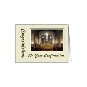 Confirmation   Church Interior Card