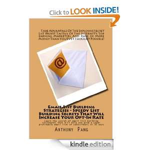   Will Increase Your Opt In Rate Anthony Pang  Kindle Store