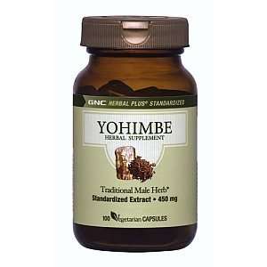  GNC Herbal Plus® Standardized Yohimbe 100 Capsules Health 
