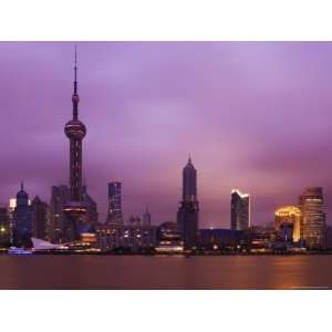 Lujiazui Finance and Trade Zone, with Oriental Pearl Tower, and 