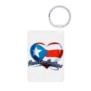   Keychain Puerto Rican Sweetheart Puerto Rico Flag 