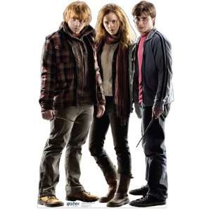 Harry Potter Deathly Hallows Harry, Hermione and Ron Cardboard Cutout 