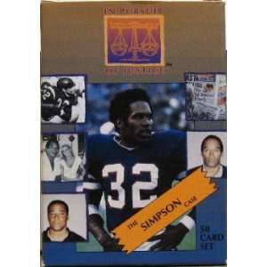  O.J. Simpson In Pursuit of Justice Trading Cards Boxed 