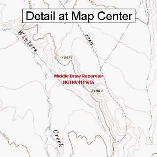  USGS Topographic Quadrangle Map   Middle Draw Reservoir 