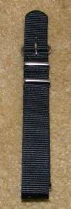 Crew Solid Watch Strap Fits 18mm Watches NEW Silver Accents  