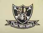 LA Oakland Raiders Just Win Baby Banner Iron On Patch