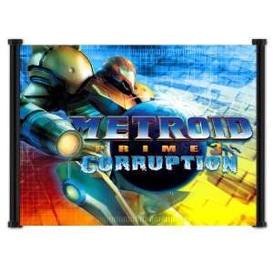  Metroid Prime 3 Corruption Game Fabric Wall Scroll Poster 