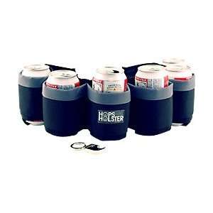  Hops Holster Beer Can Belt   Holds 6 Cans Black and 