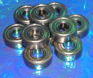 Item Double Shielded Ball Bearings Size 1/4 x 3/4 x 9/32 Type 