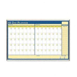  New 60 Day Wall Planner Laminated 32 x 21 1/2 Blue Case 