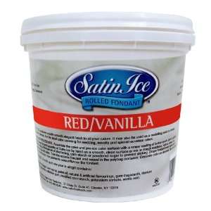 Satin Ice Fondant   Red (5 lb)  Grocery & Gourmet Food