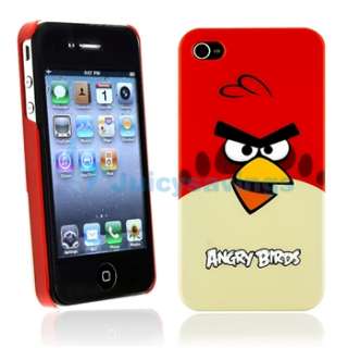 OEM Gear4 Angry Birds Red Snap on Hard Cover Case For iPhone 4 4S 4G 