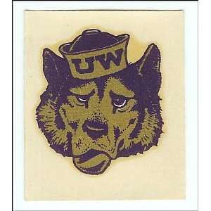  Vintage University U of Washington Huskies Decal 1950 