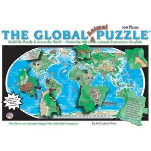  The Global Animal World Map Puzzle Toys & Games