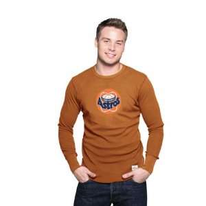  Astros Fashion Thermal Majestic Select Orange Astrodome Thermal Tee