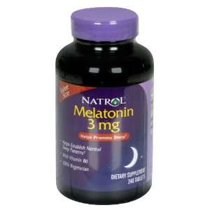  Natrol Melatonin, 3 mg, Tablets, Value Size, 240 ct 