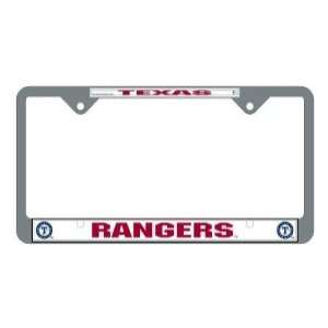  Texas Rangers MLB Chrome License Plate Frame Sports 