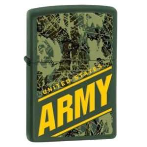  United States Army Camo Heroes Military Chrome Zippo 