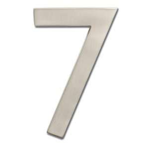  Architectural House Numbers with Satin Nickel Finish   7 