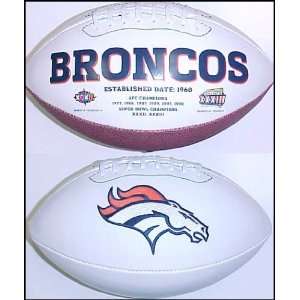  Denver Broncos Full Size Logo Football