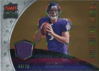 2008 Upper Deck Icons Future Foundations Jersey Gold #FF16 Joe Flacco 