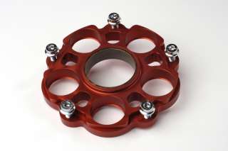 rear sprocket adapter for ducati anodised in red