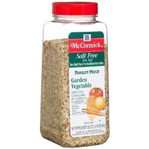 McCormick Parlsey Patch Garcen Vegetable Seasoning, Salt Free, 20 